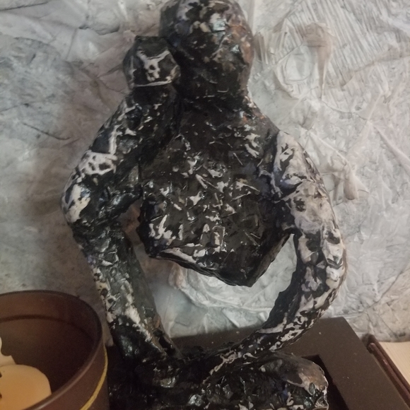 2 decorative abstract statues - Picture 3 of 3